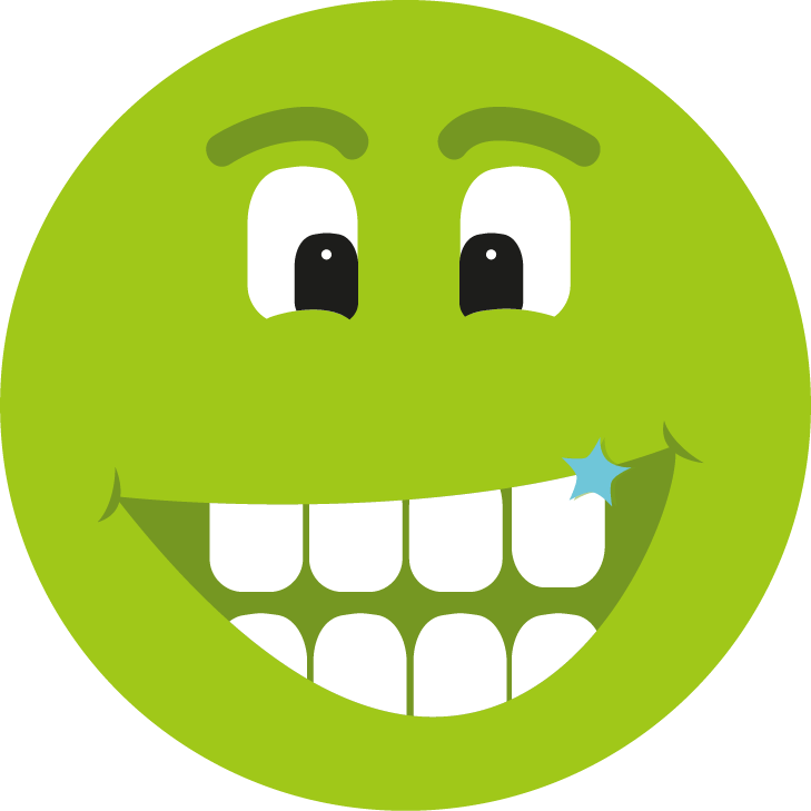 gerade Zähne Sternchen